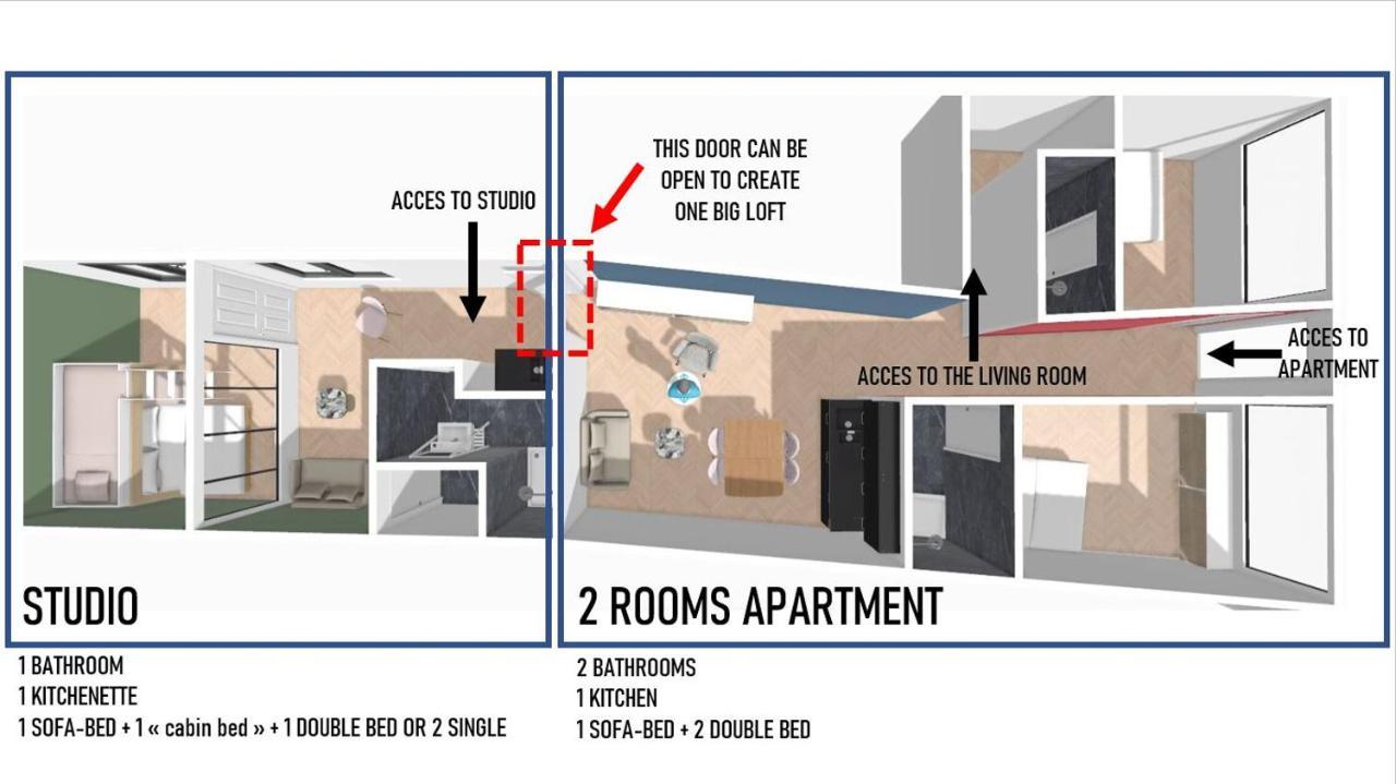 Maison Francois Paris - Two Rooms Apartment & Studio - Linkable Together Esterno foto